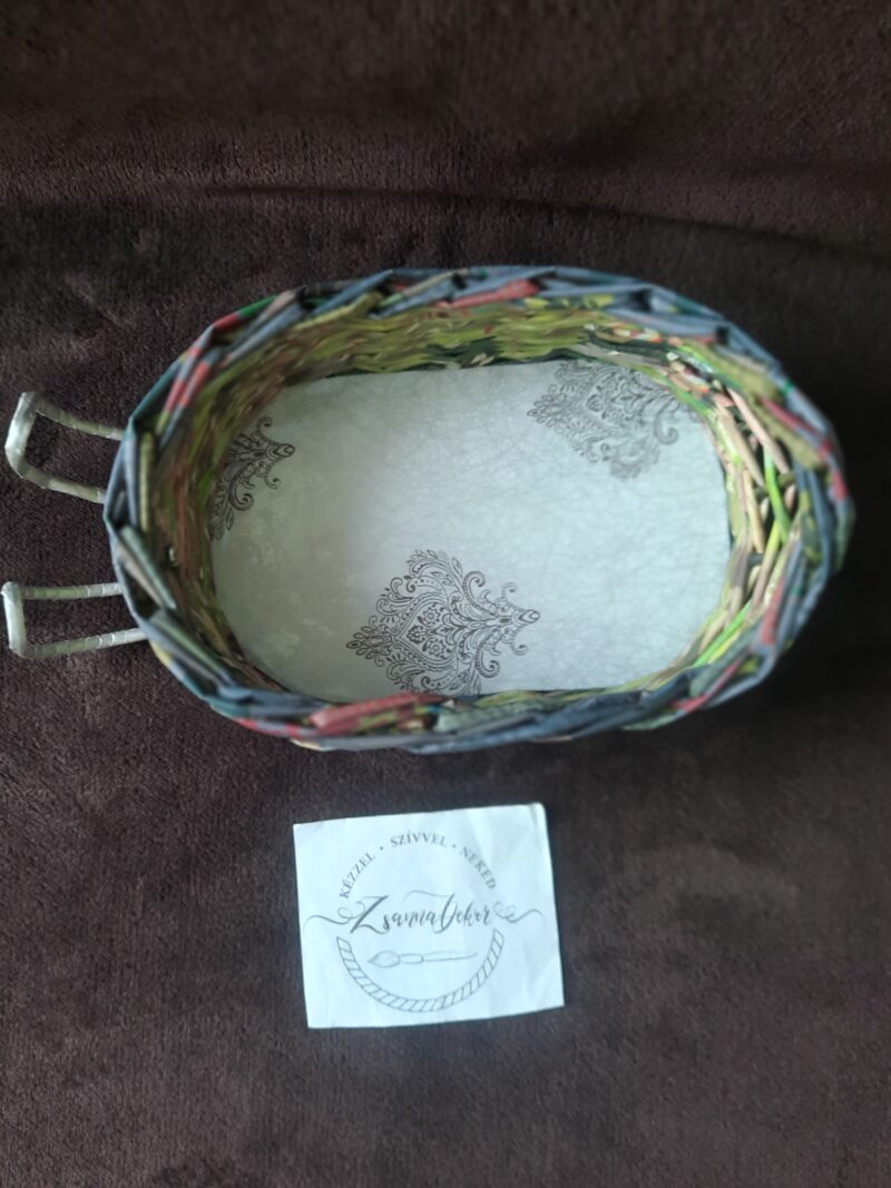 Karácsonyi fonott szánkó kosár,cukorka tartó - Image 3